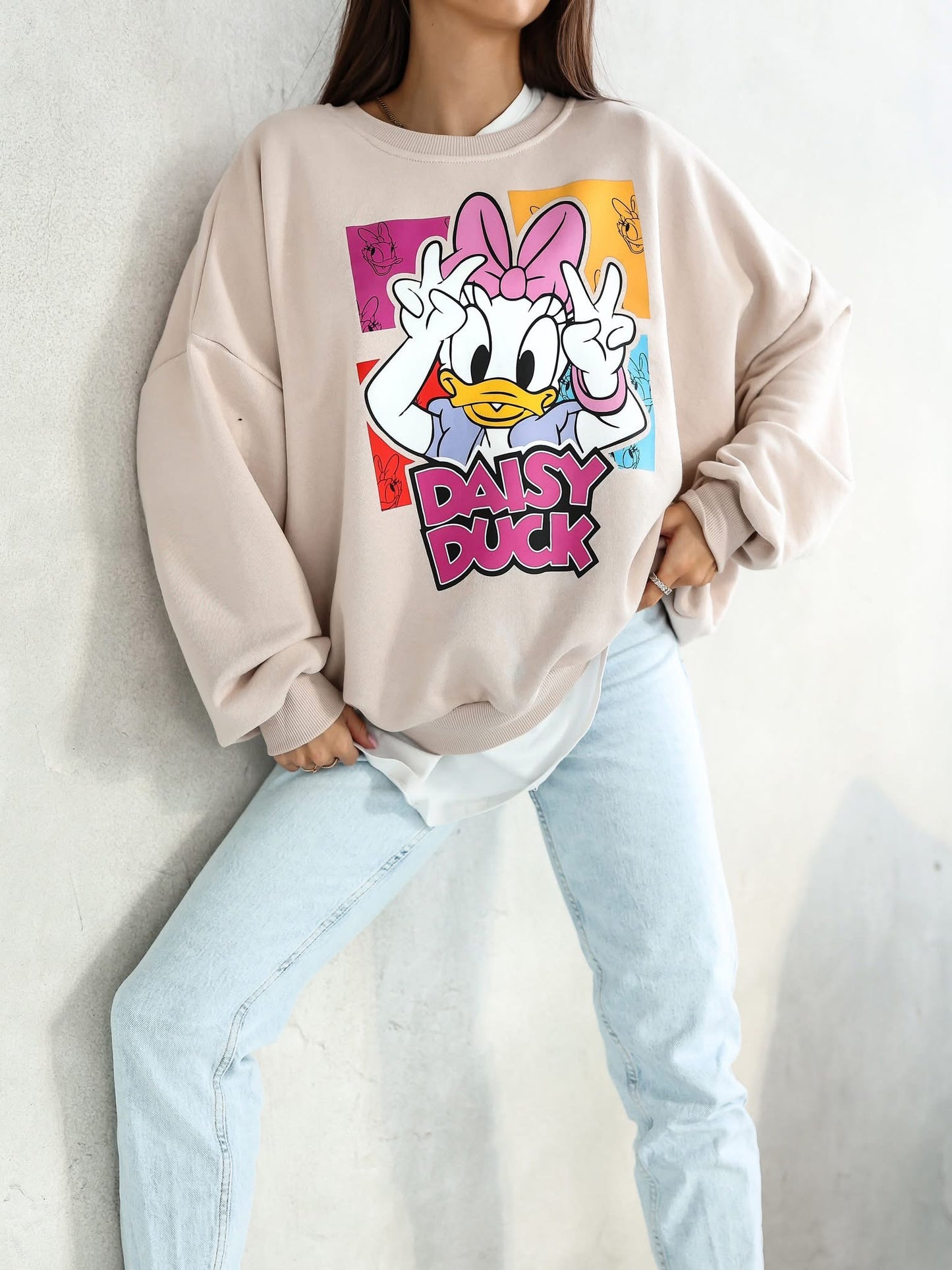 Pulover supradimensionat Daisy Duck