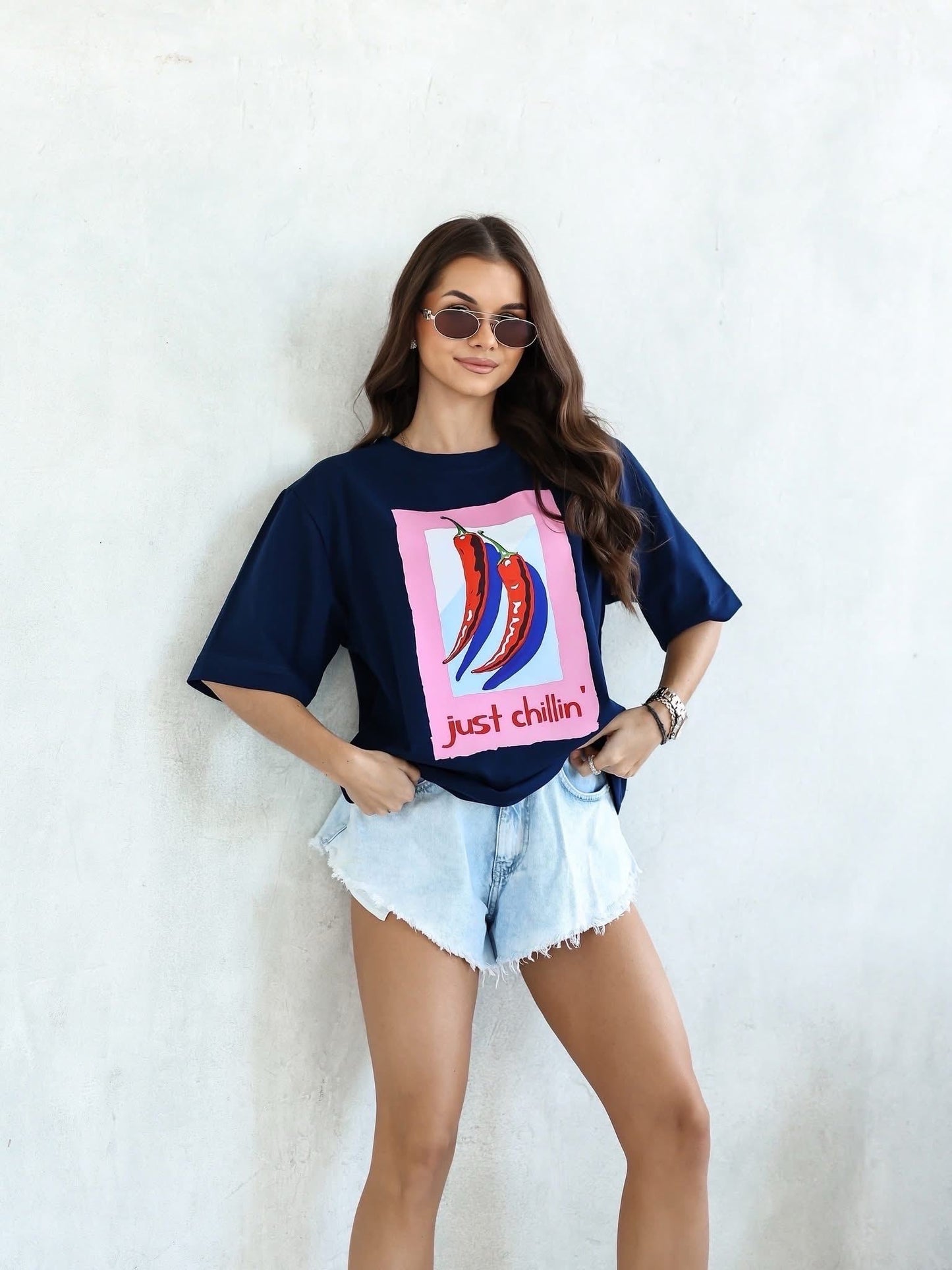Tricou supradimensionat Just Chillin'