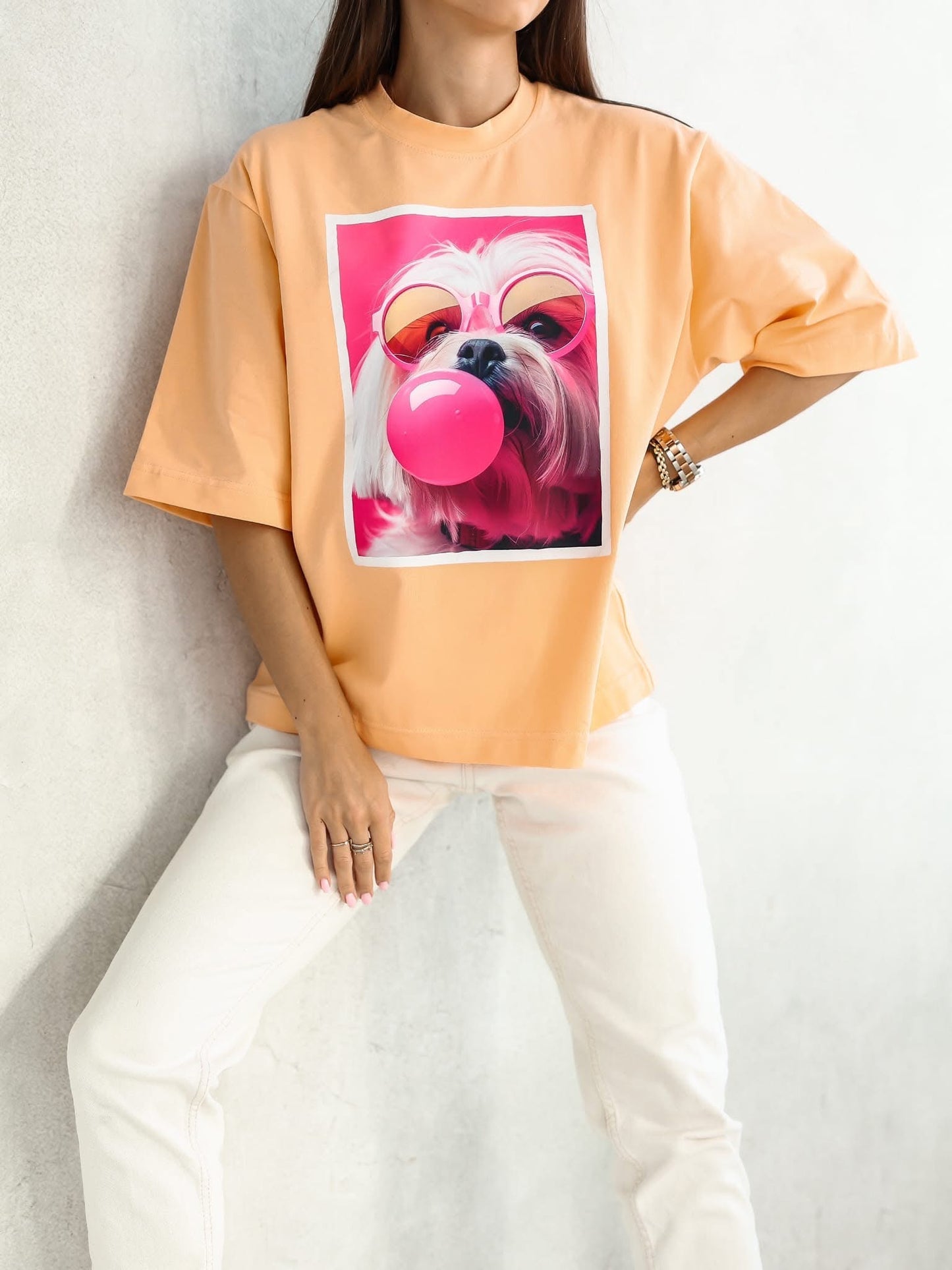 Tricou Bubble Dog supradimensionat