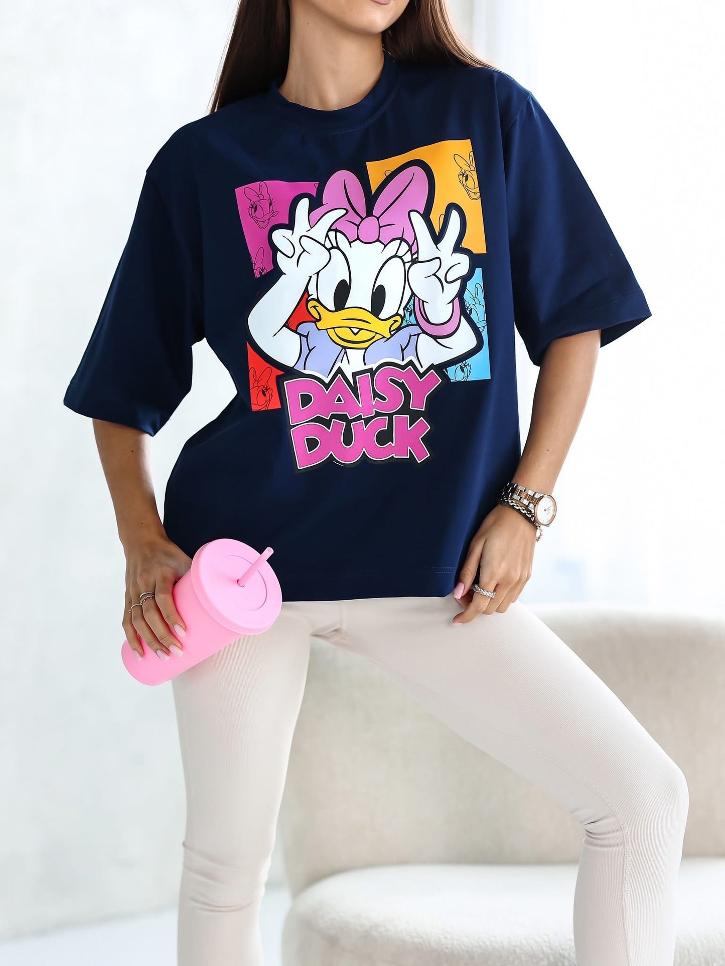 Tricou Daisy Duck supradimensionat