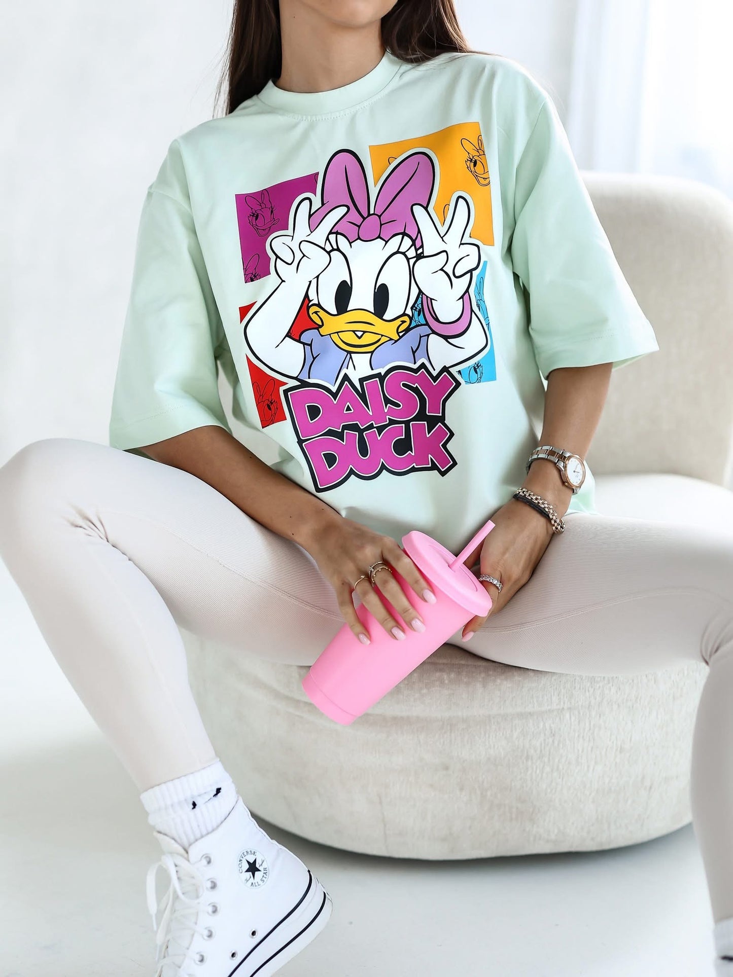 Tricou Daisy Duck supradimensionat