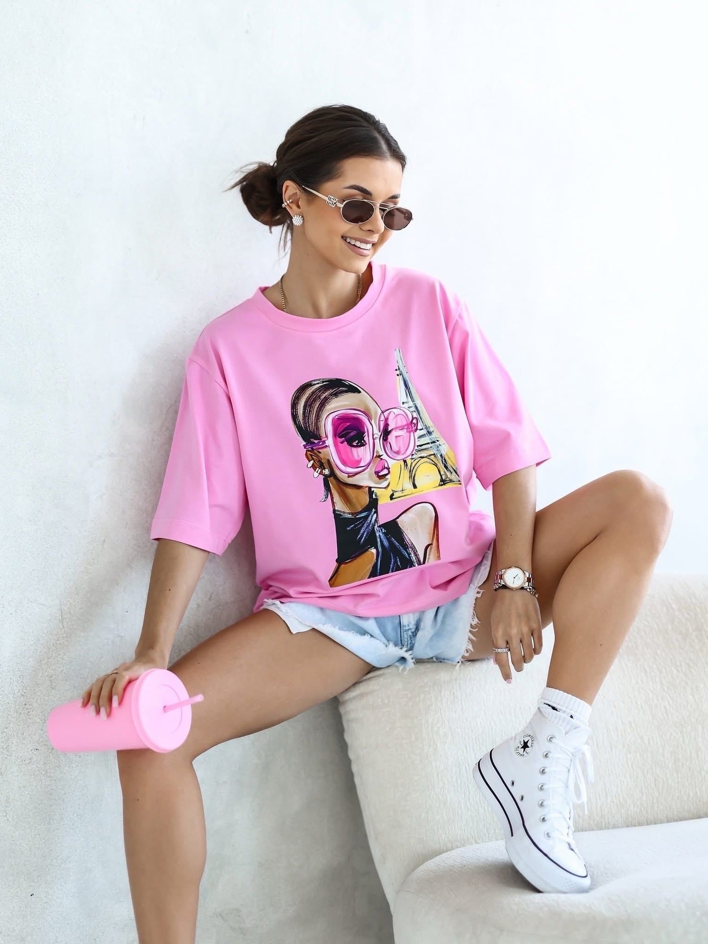 Tricou Paris Vibes supradimensionat