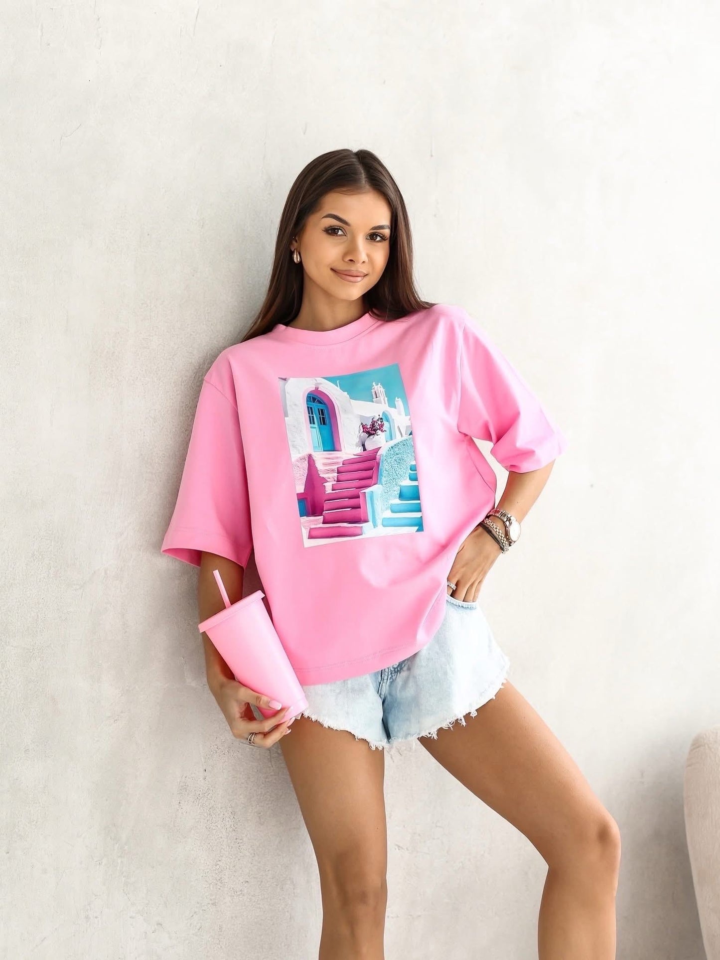 Tricou Santorini Dream supradimensionat