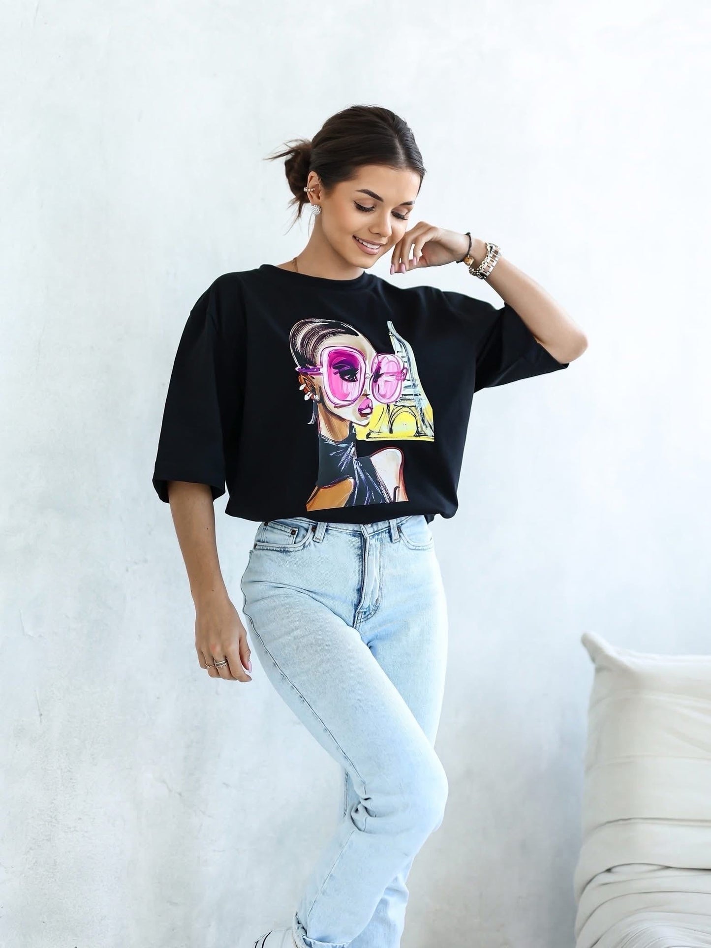 Tricou Paris Vibes supradimensionat