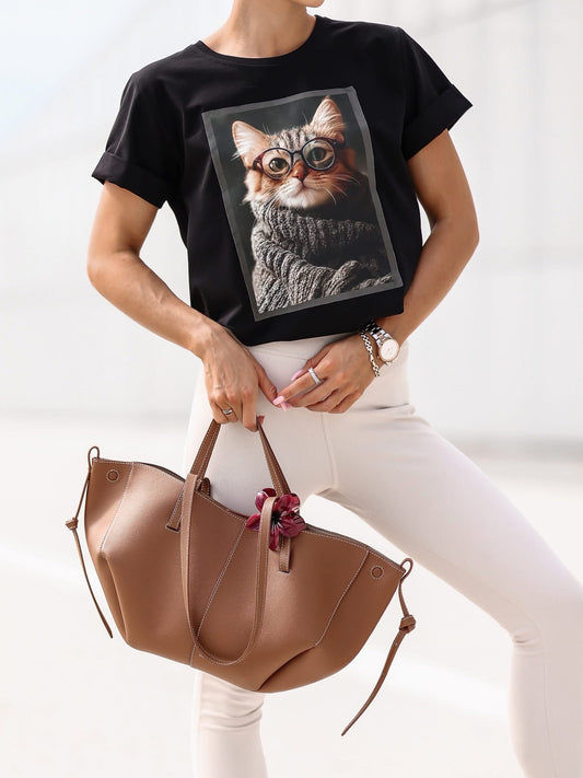 Tricou cu pisică
