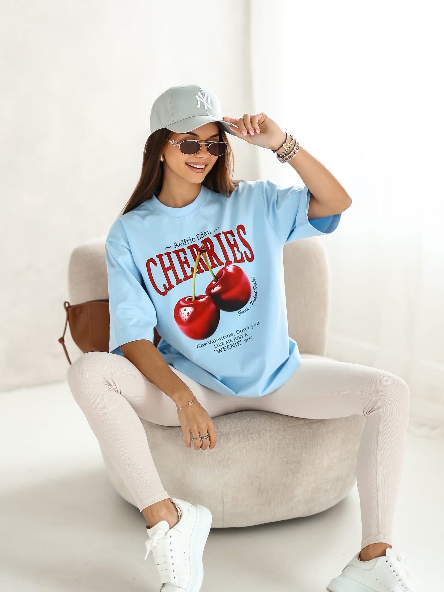 Tricou supradimensionat Cherry Pop
