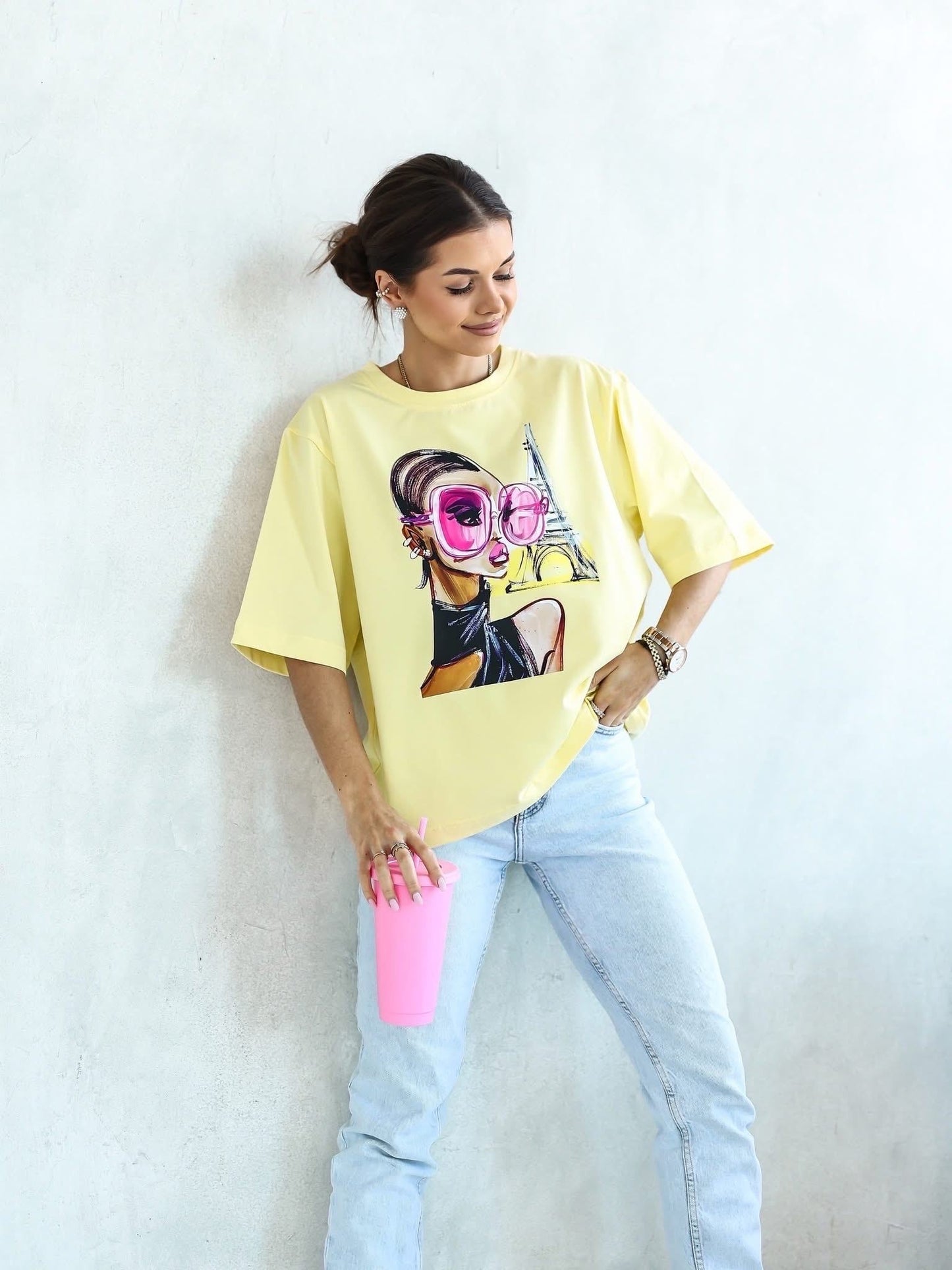 Tricou Paris Vibes supradimensionat