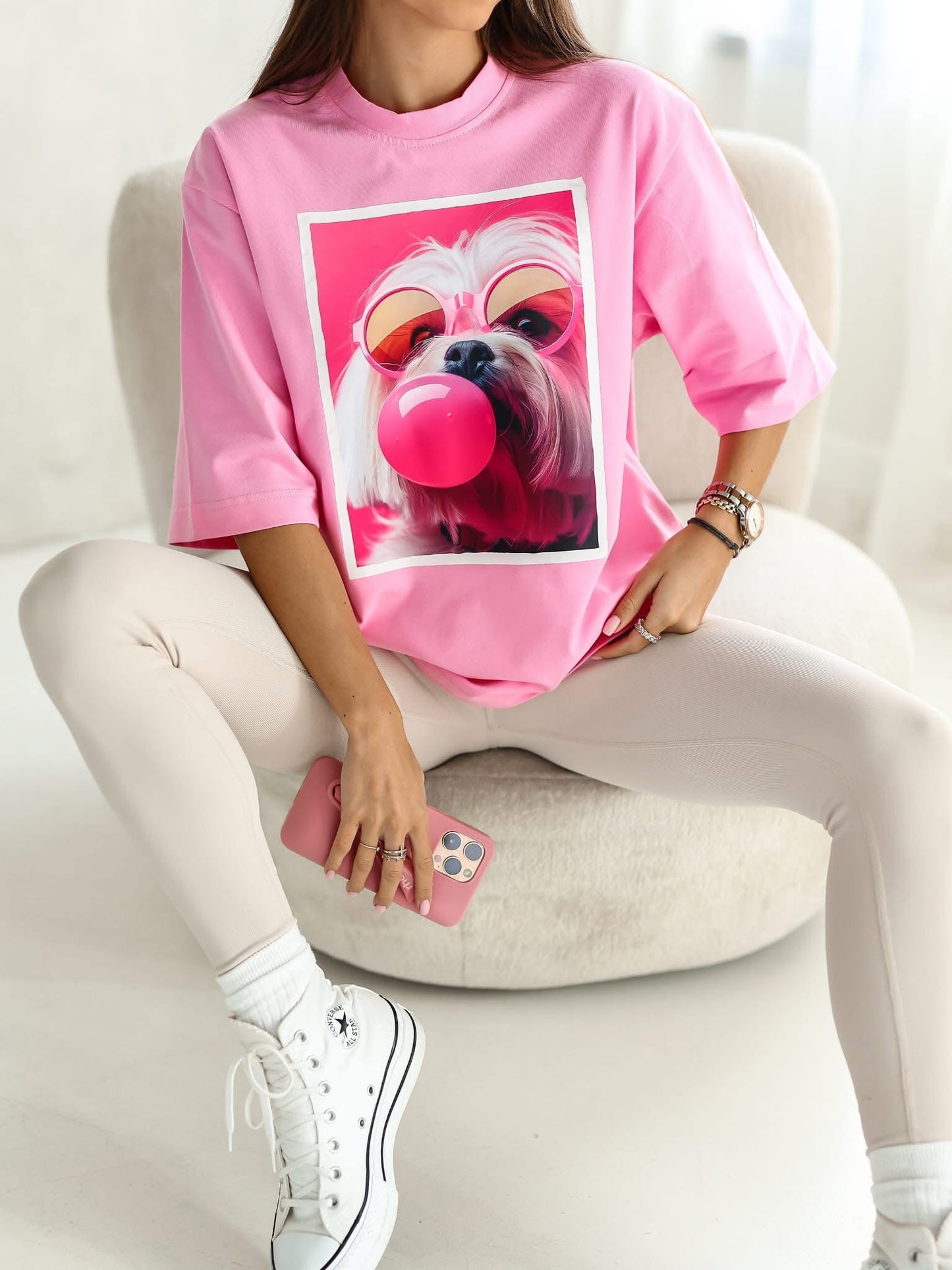 Tricou Bubble Dog supradimensionat