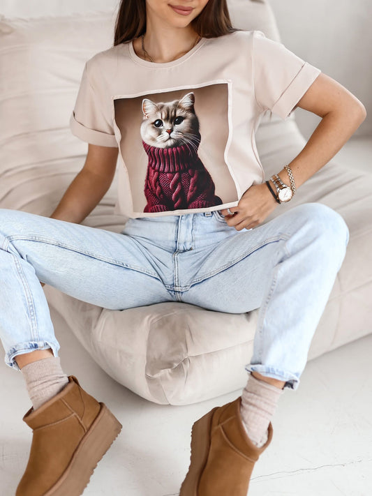 Tricou Cat Glam