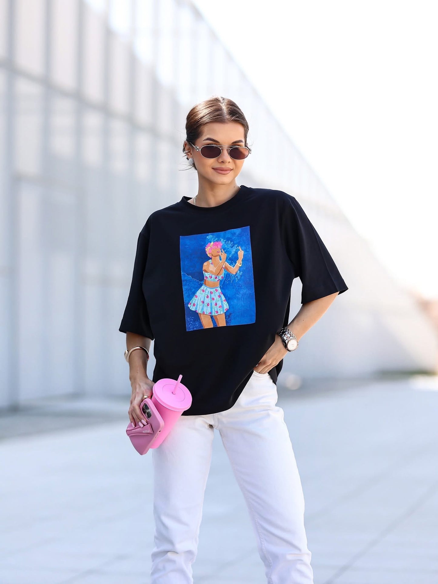 Tricou Tropic Mood Oversize