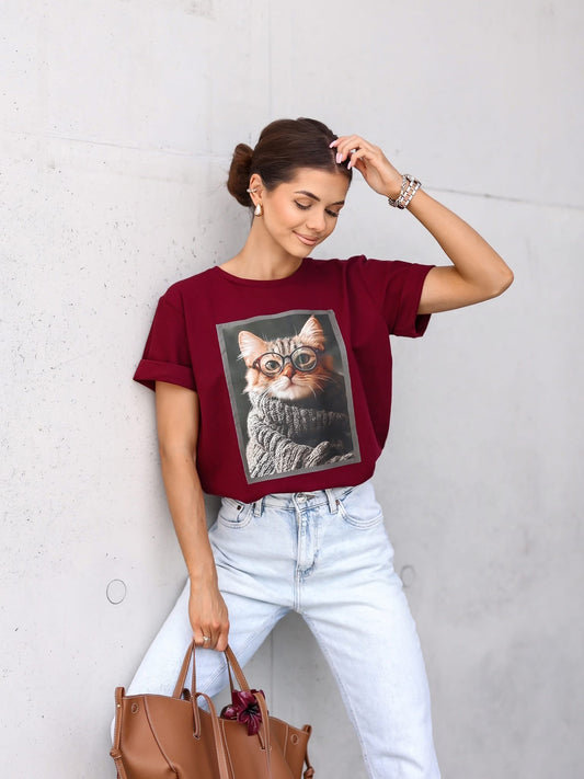 Tricou cu pisică