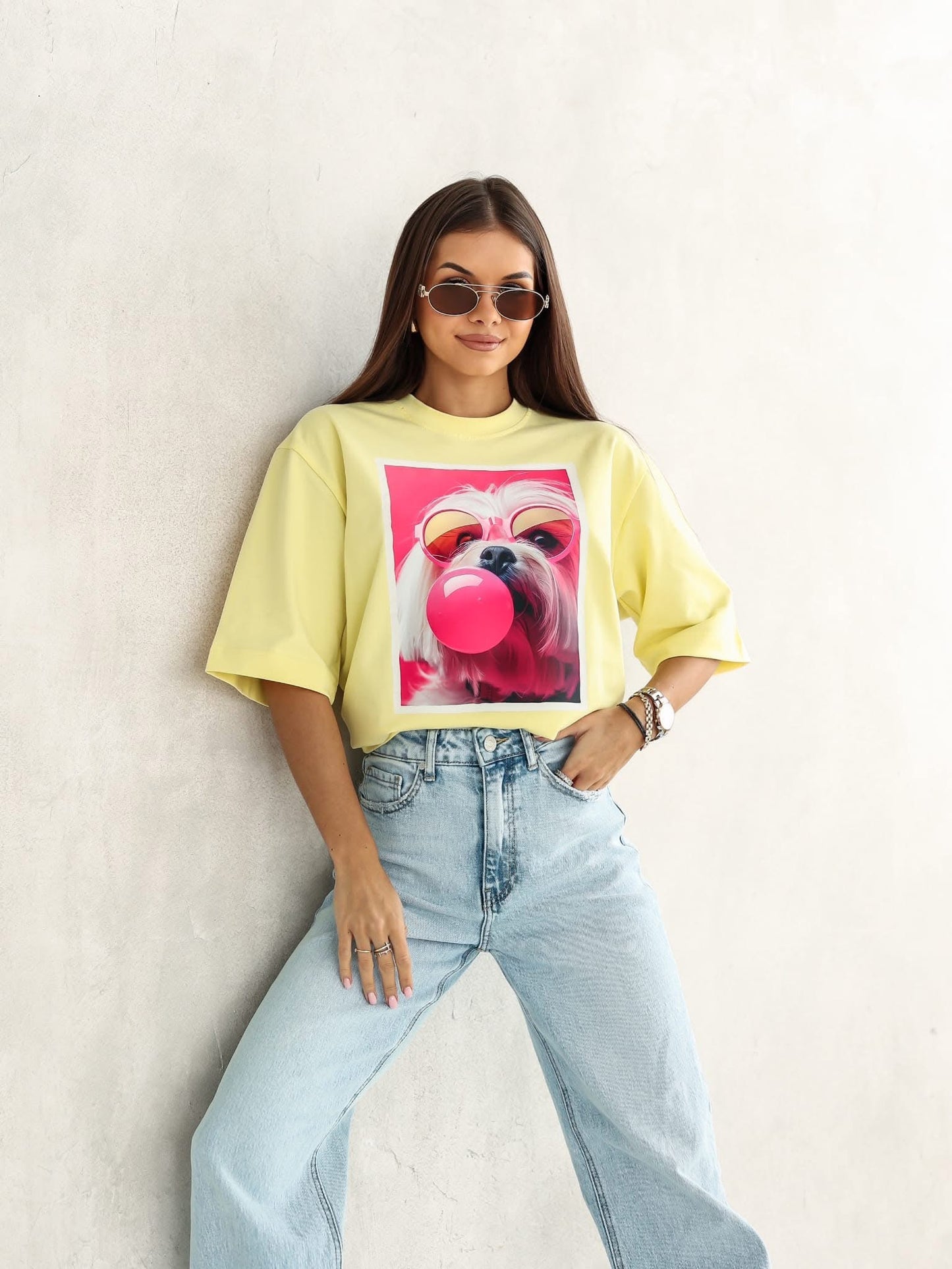 Tricou Bubble Dog supradimensionat