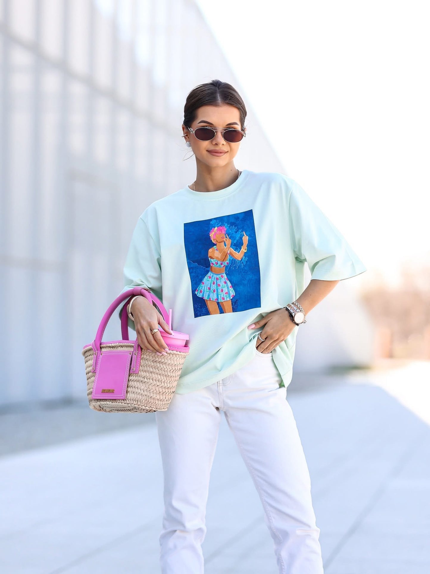 Tricou Tropic Mood Oversize