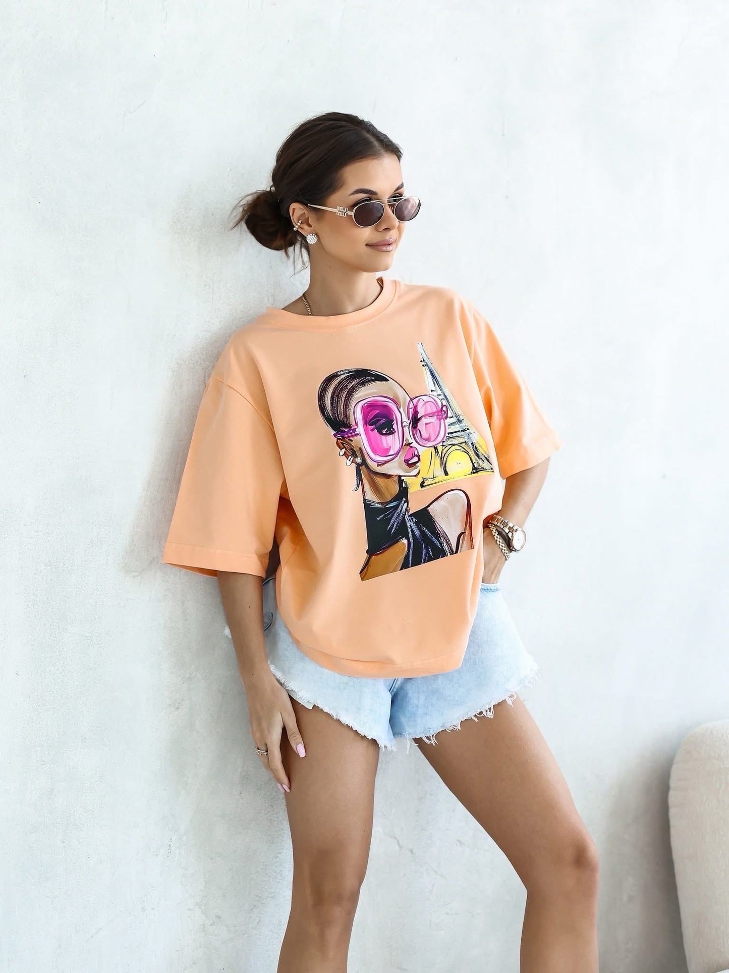 Tricou Paris Vibes supradimensionat