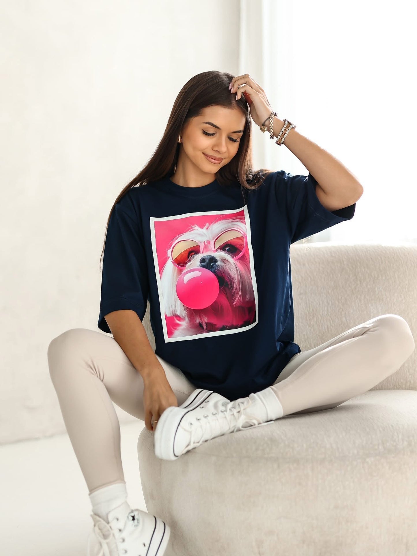 Tricou Bubble Dog supradimensionat