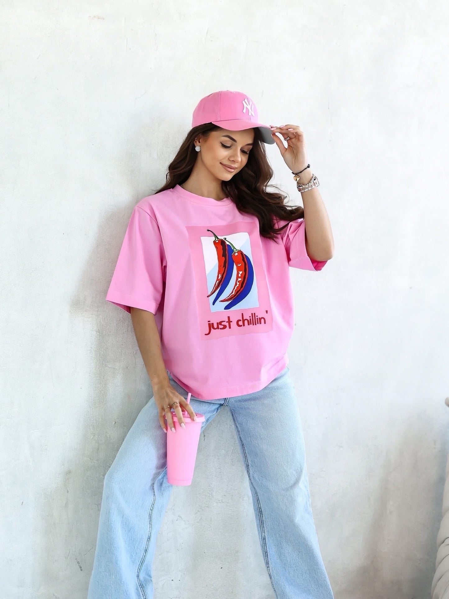Tricou supradimensionat Just Chillin'
