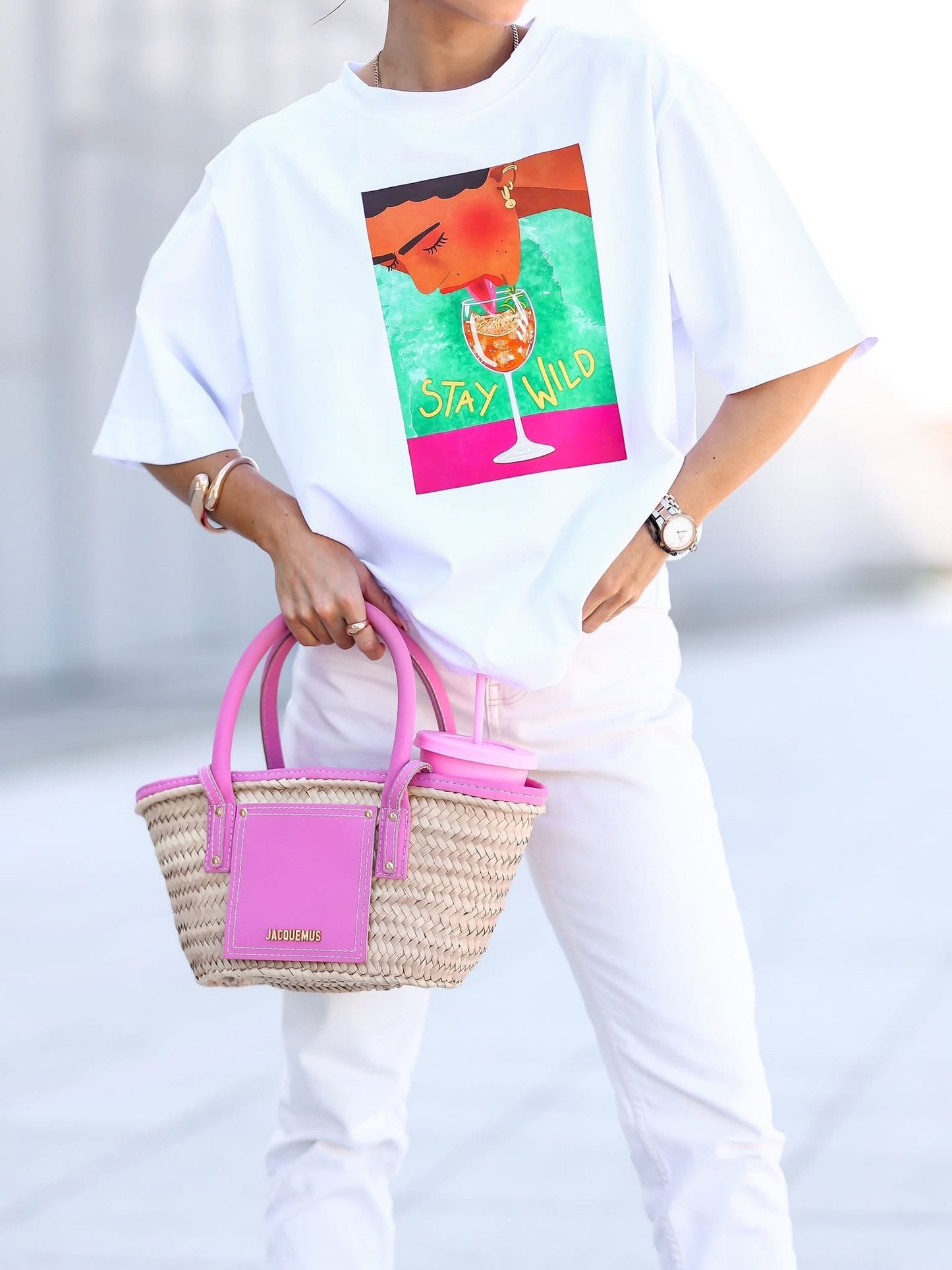 Tricou supradimensionat Stay Wild