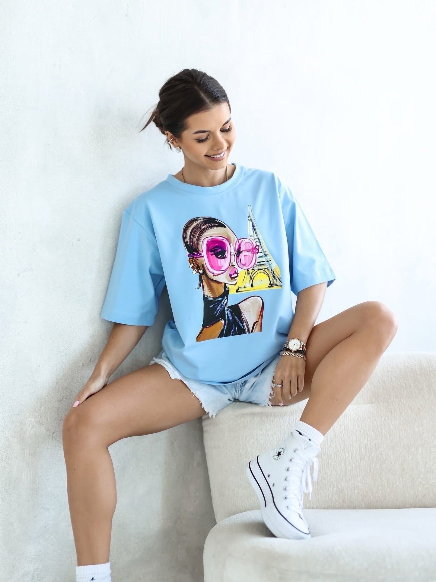 Tricou Paris Vibes supradimensionat