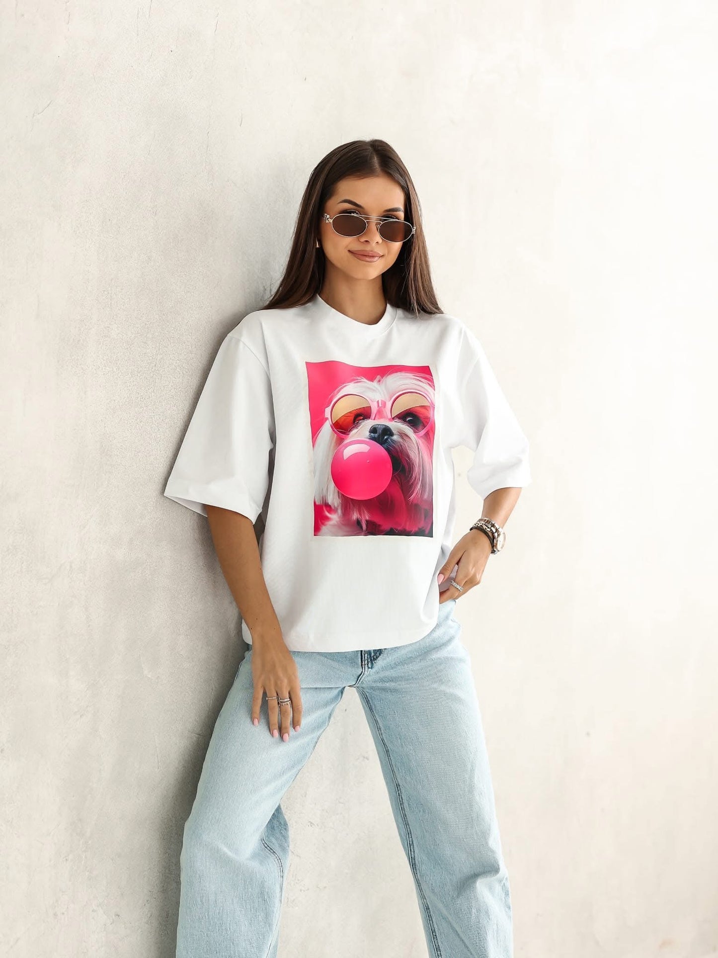 Tricou Bubble Dog supradimensionat