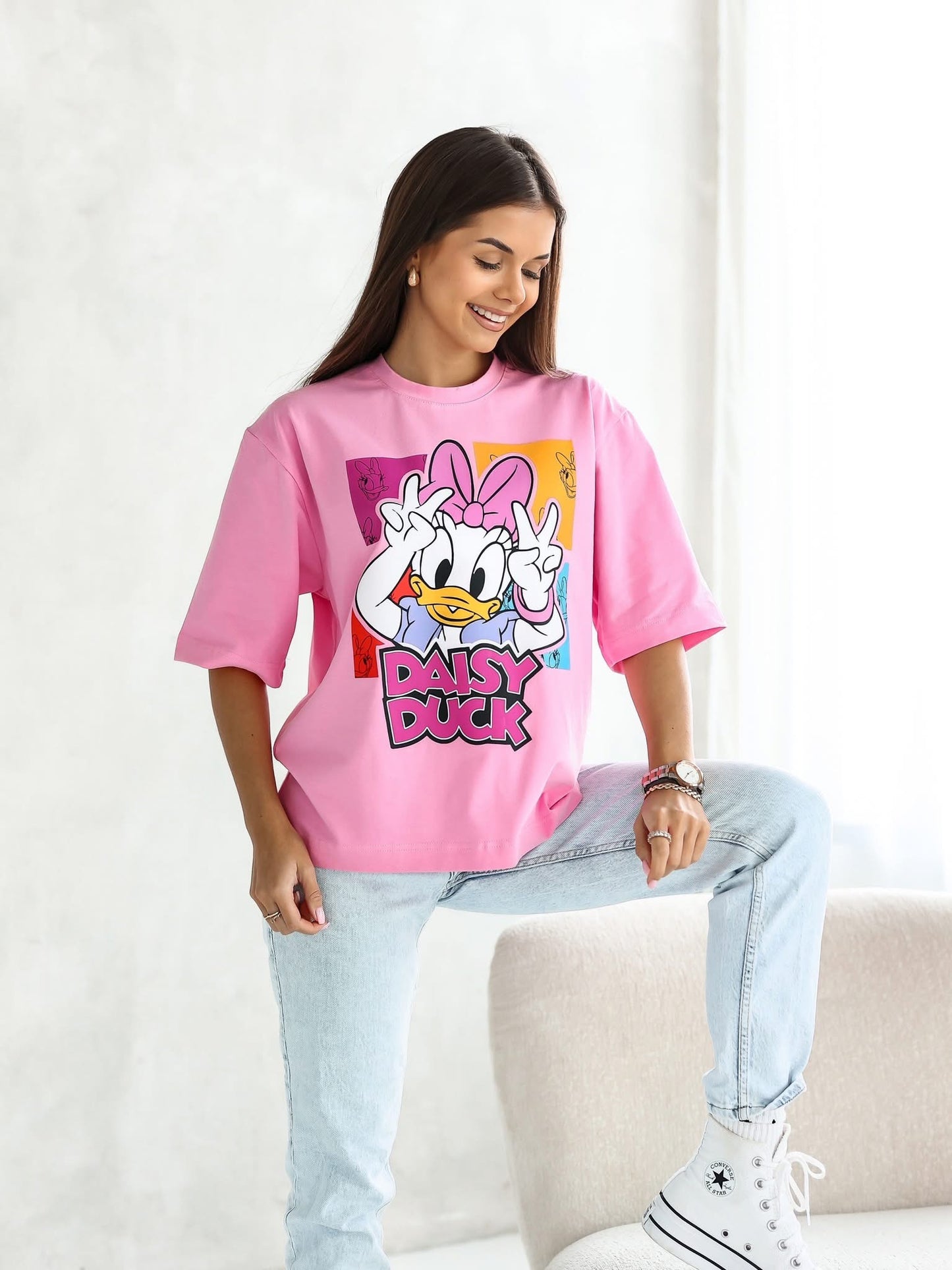 Tricou Daisy Duck supradimensionat