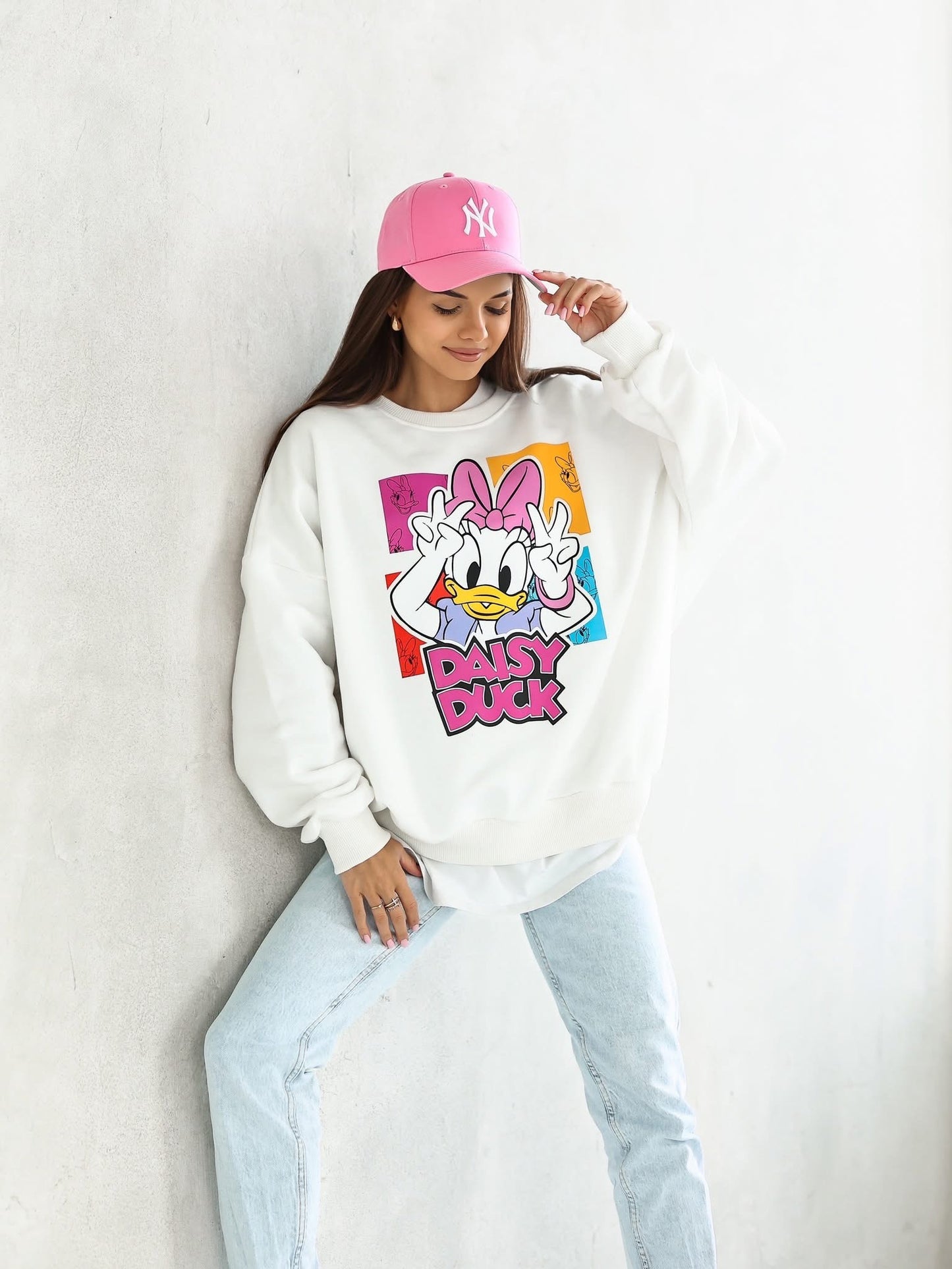 Pulover supradimensionat Daisy Duck