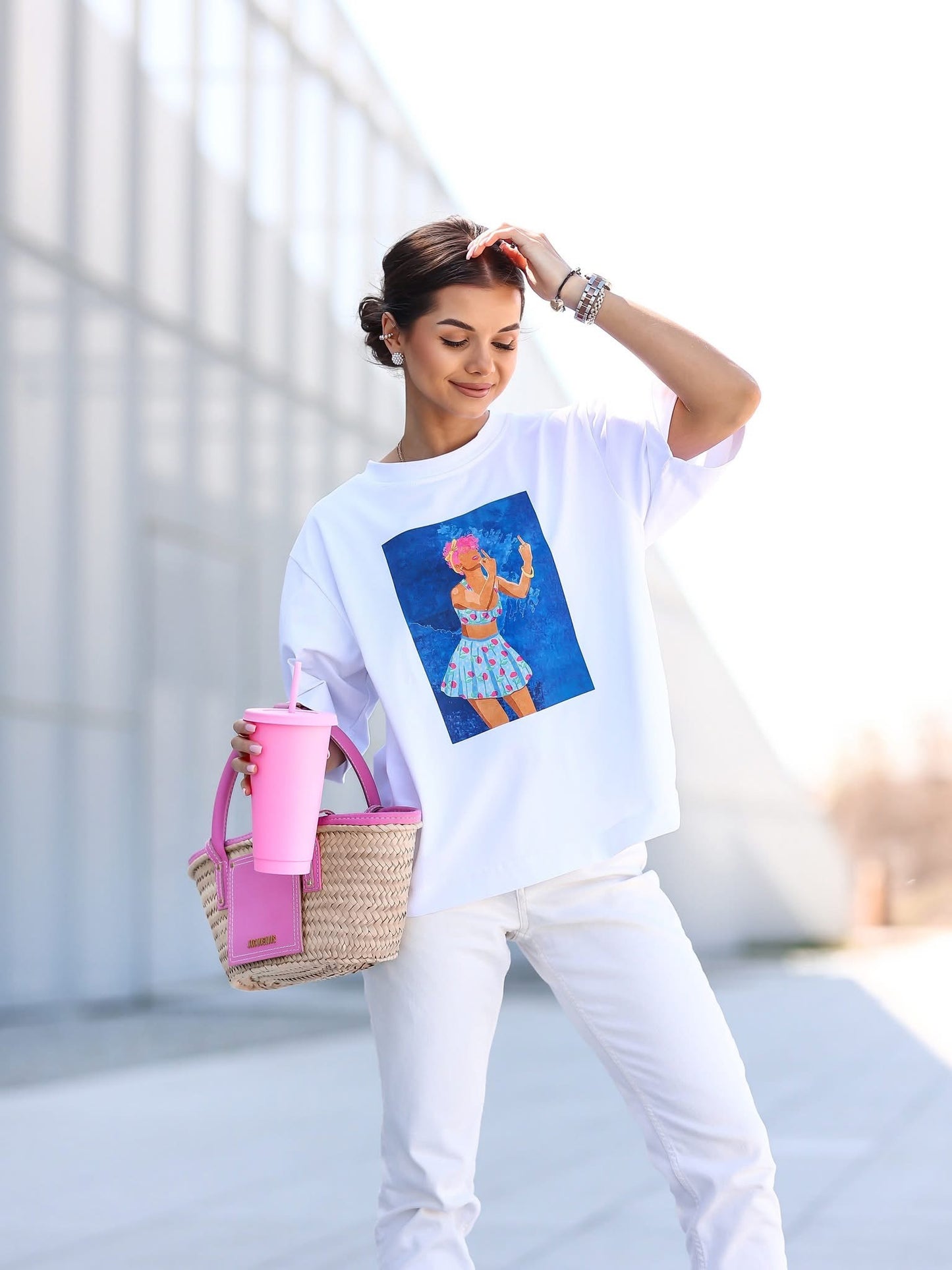 Tricou Tropic Mood Oversize