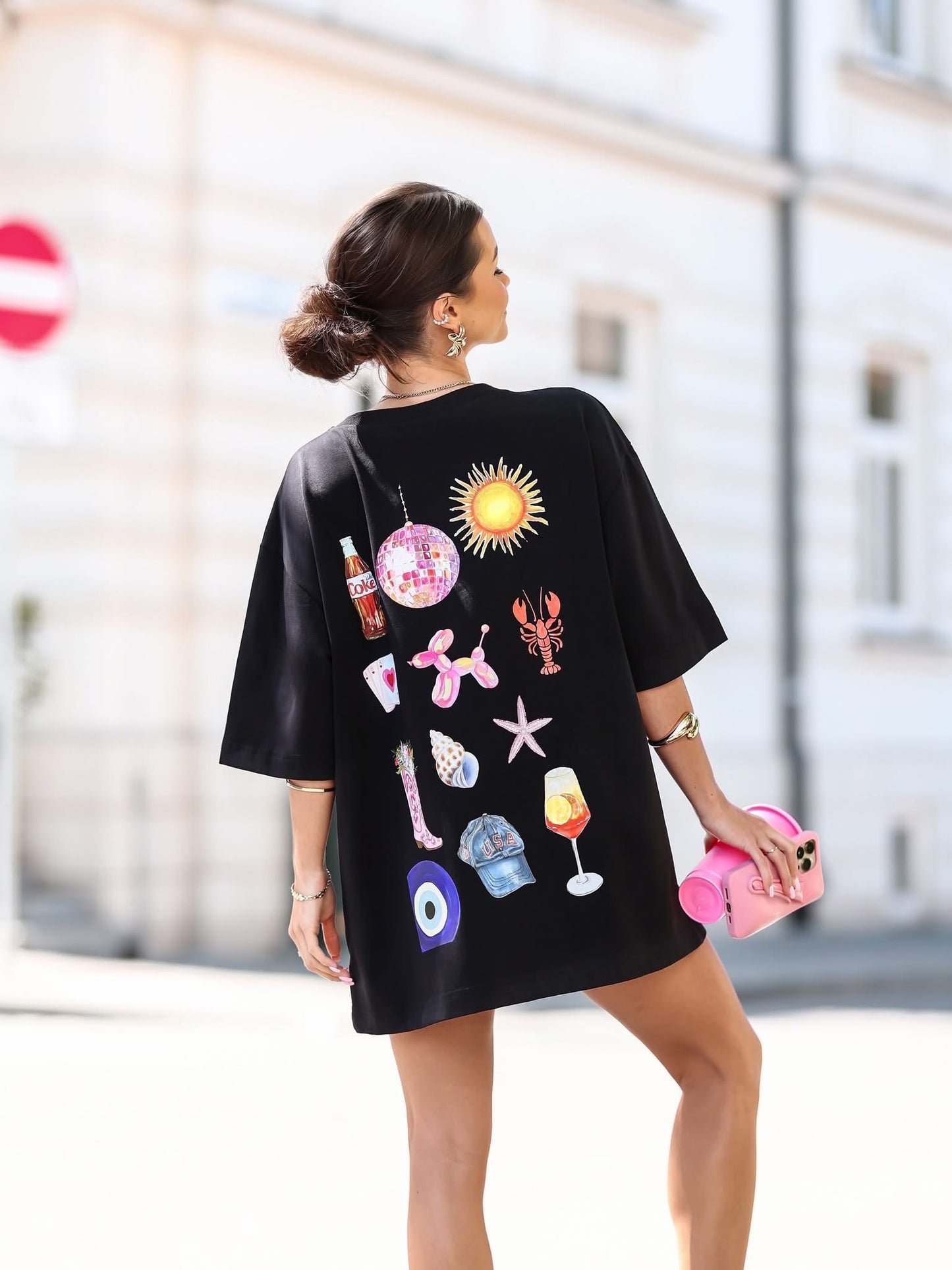 Tricou supradimensionat pentru plajă