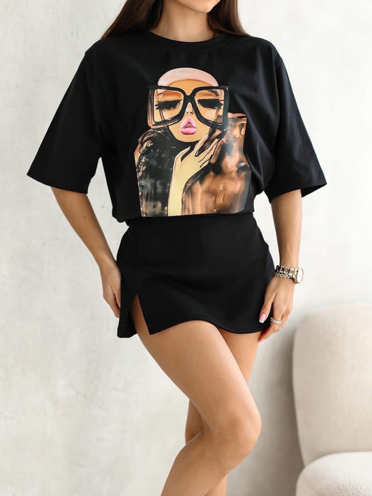 Tricou Glam Muse supradimensionat
