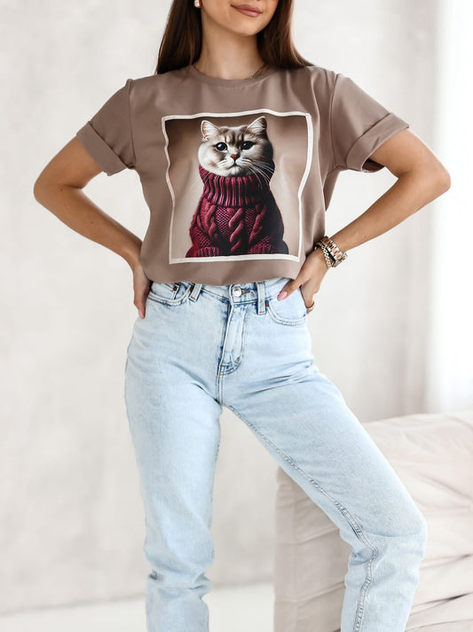 Tricou Cat Glam