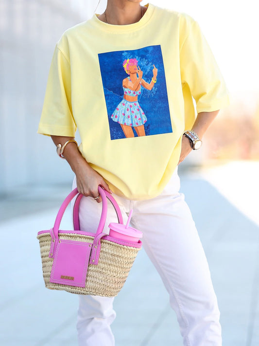 Tricou Tropic Mood Oversize