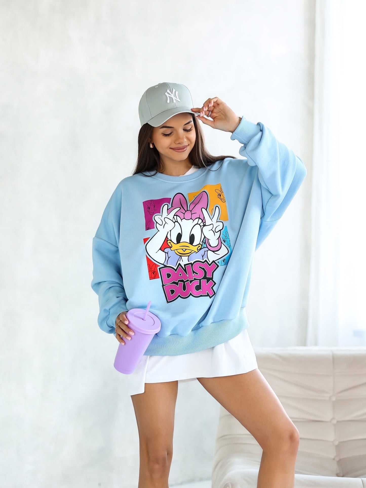 Pulover supradimensionat Daisy Duck