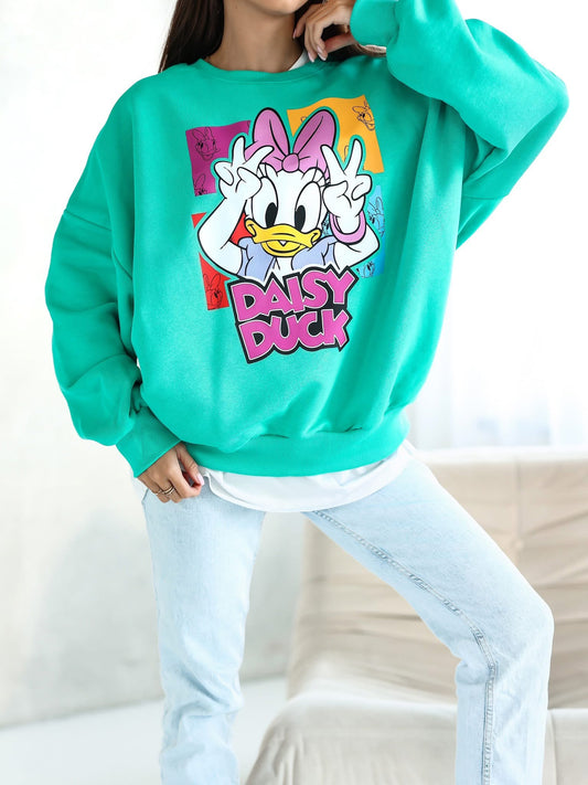Pulover supradimensionat Daisy Duck