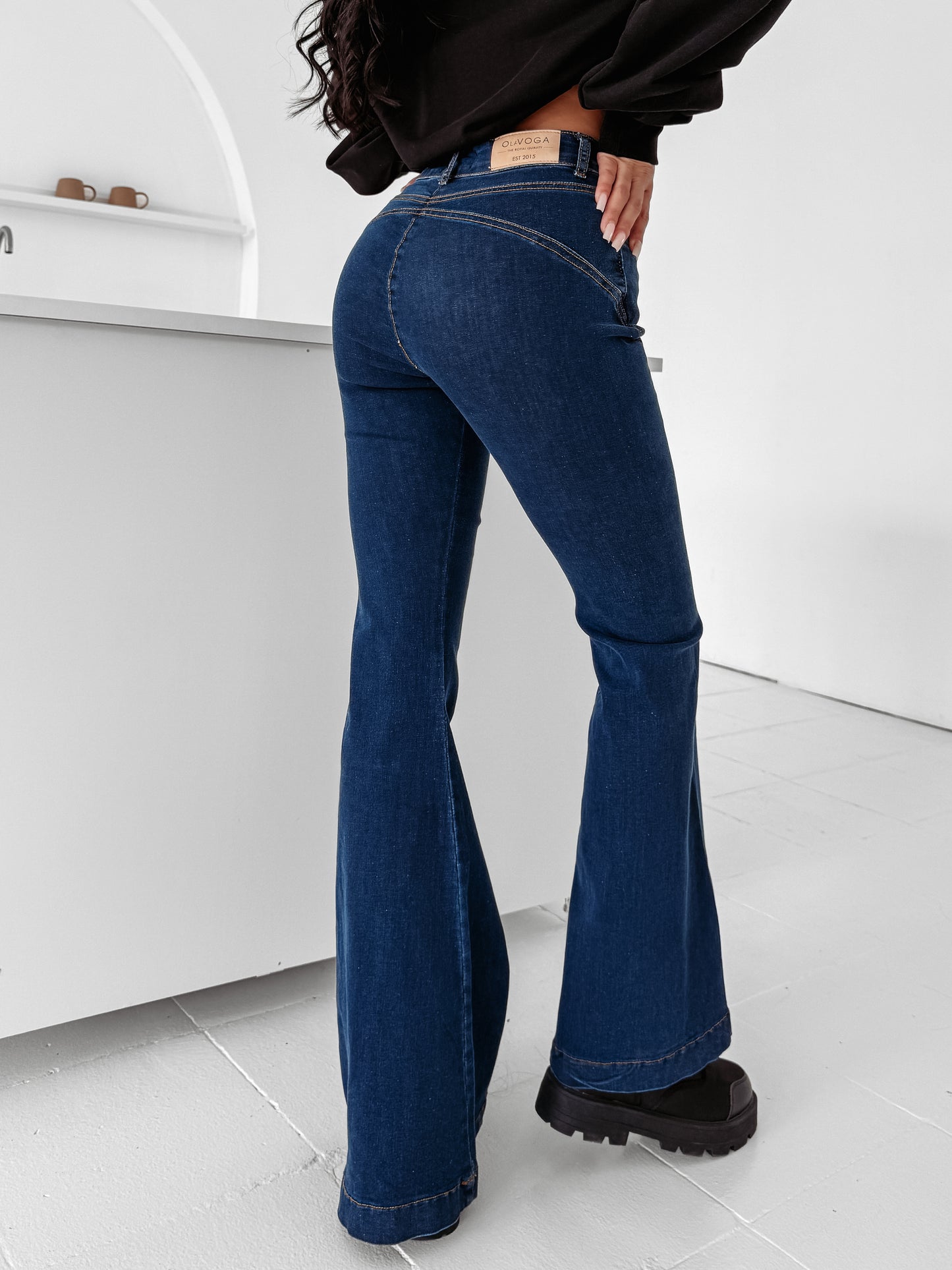 Pantaloni YUON verde măsliniu
