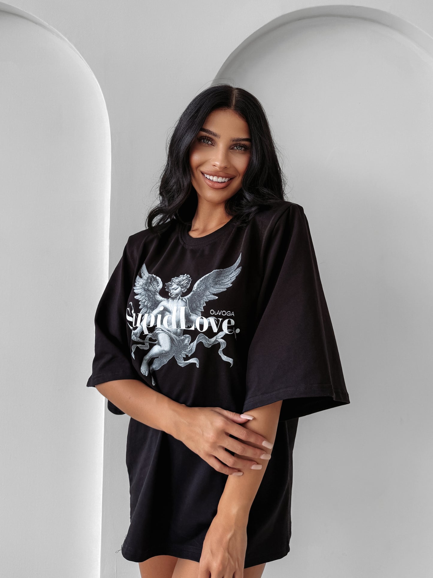 Tricou verde măsliniu cu mușchi de pădure